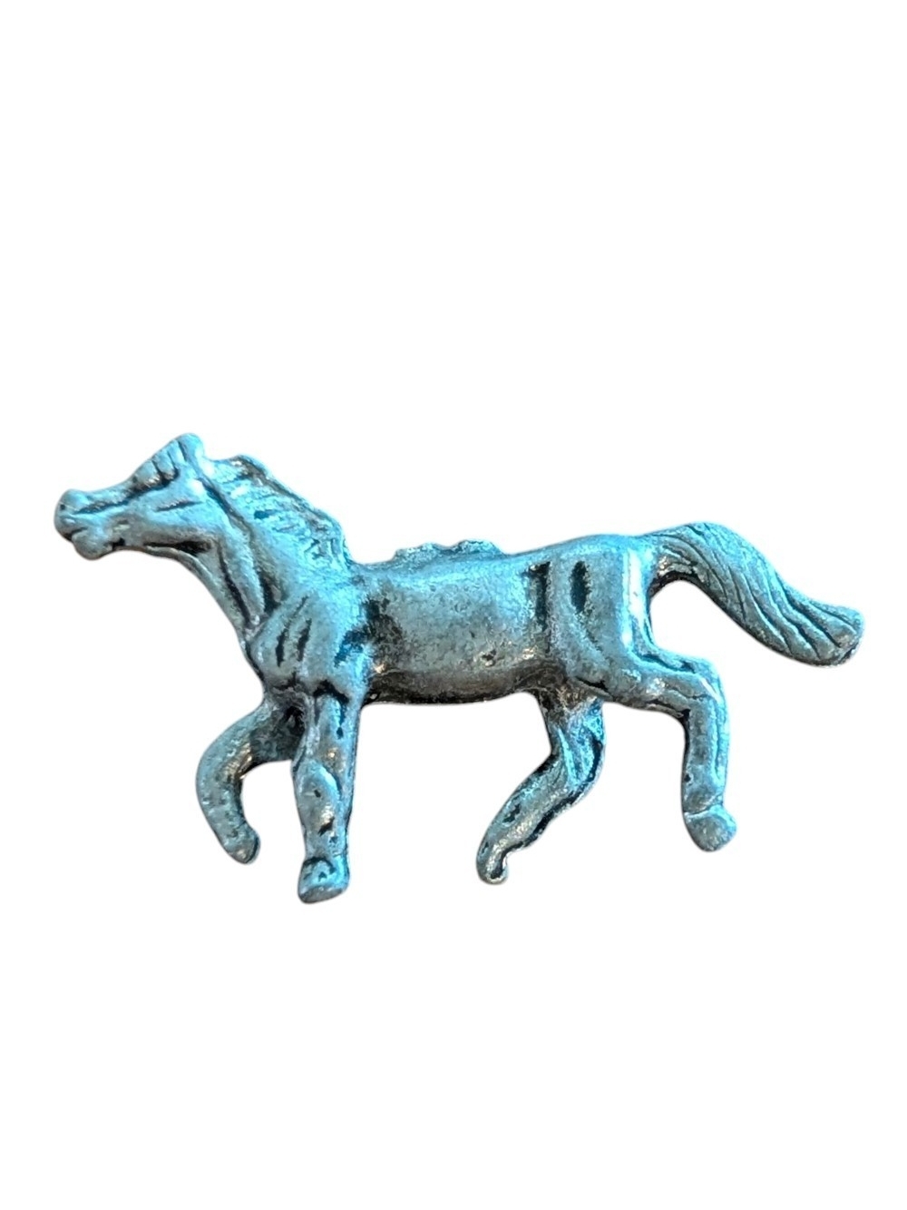 vintage-style miniature trotting horse figurine